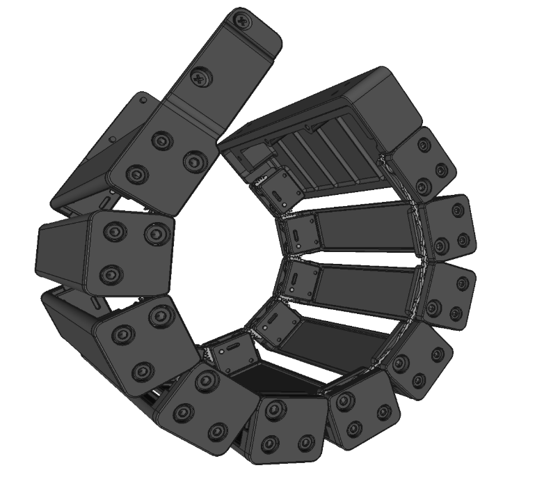 Exoskeleton for Bendable detector